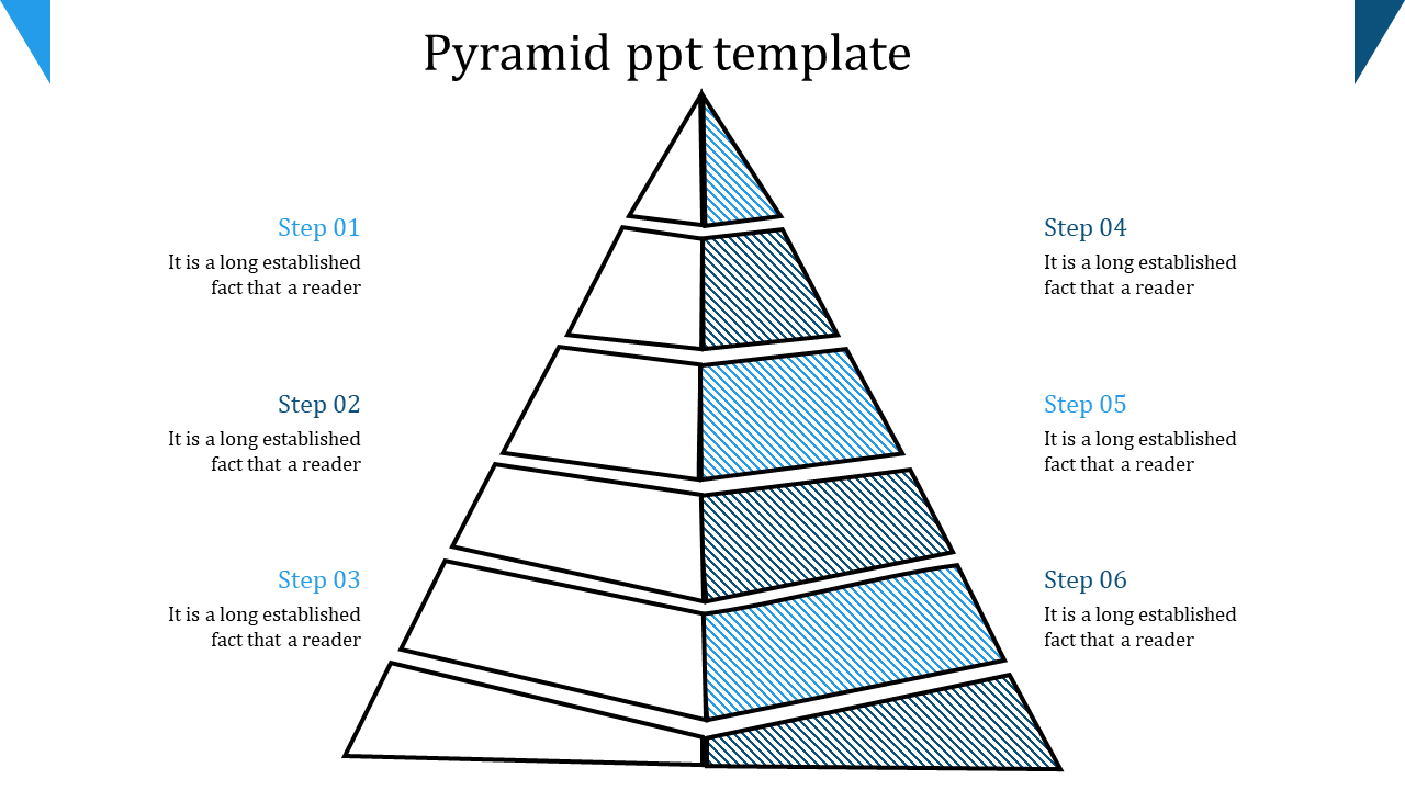 pyramid ppt template-pyramid ppt template-6-blue